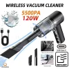 PCMOS 1PC Wireless Vacuum Cleaner Dual Use for Home and Car 120W High Power Powerful Vacuum Cleaner Black