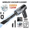 PCMOS 1PC Wireless Vacuum Cleaner Dual Use for Home and Car 120W High Power Powerful Vacuum Cleaner Black
