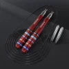 Jump rope,Gym Professional Weighted Crossfit Adjustable Length Suitable for Men and Women Exercise Skipping Rope Weight-loss